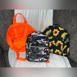 3 mini backpacks